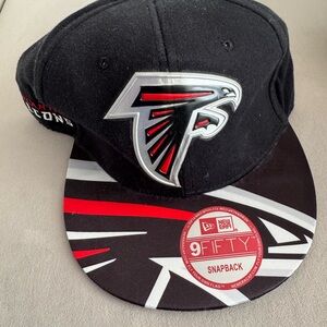 New Era Black & Red Atlanta Falcons 9FIFTY Snapback Hat